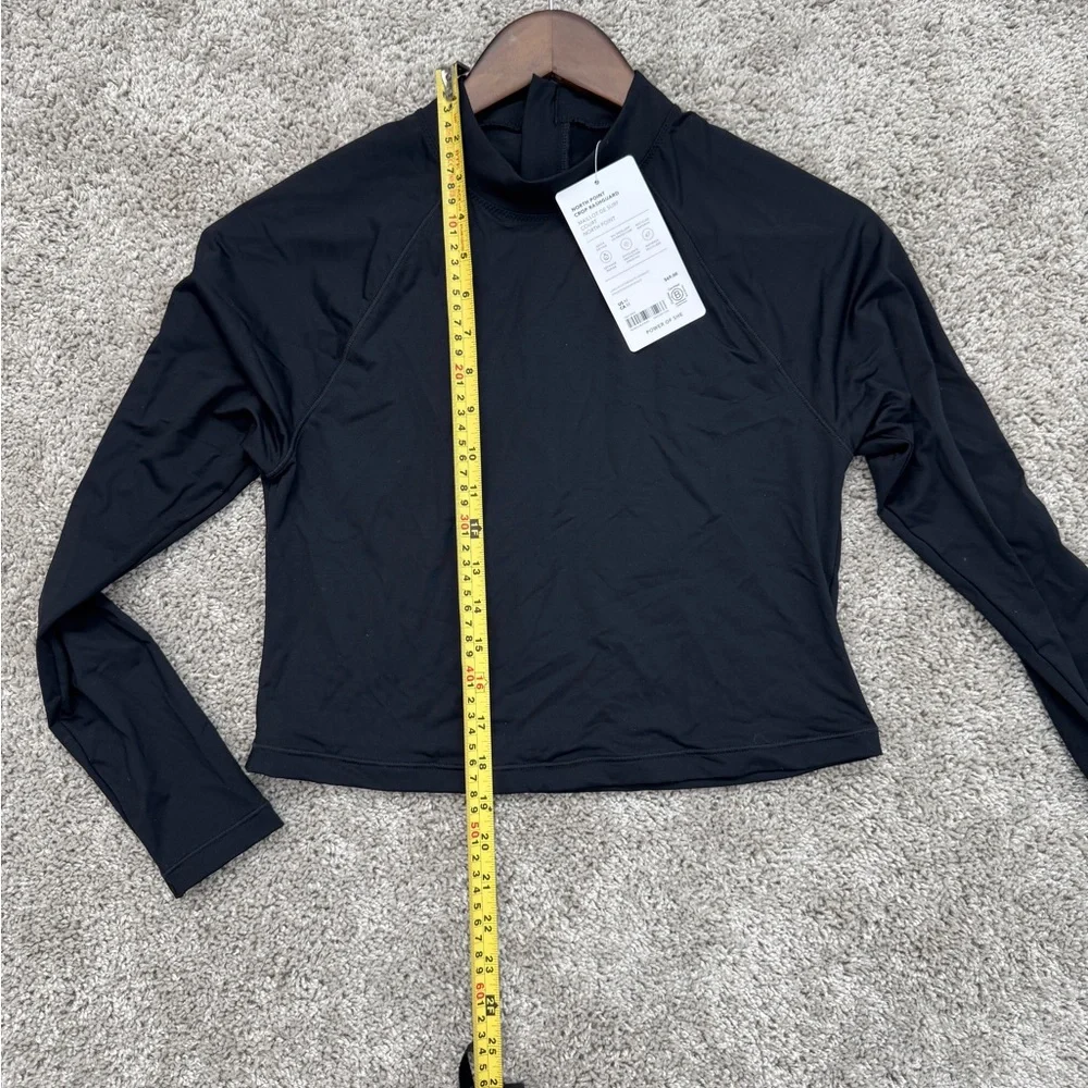 NWT Athleta North Point Crop Rashguard Black Size M - Picture 7 of 8